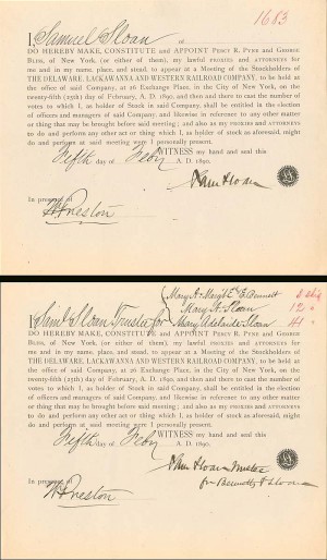 2 Documents signed by Samuel Sloan